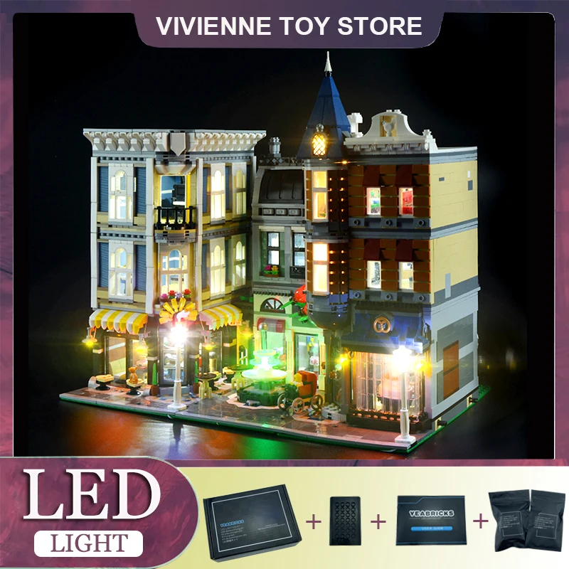 

DIY LED Light Kit For LEGO 10255 The Assembly Square (Only LED Light,Without Blocks Model)