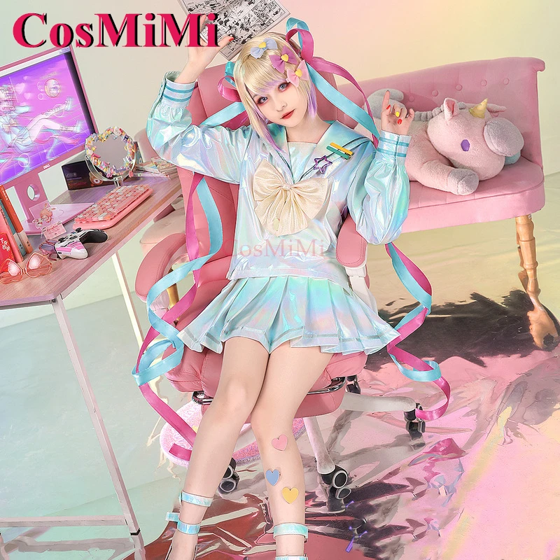 CosMiMi Game NEEDY GIRL OVERDOSE KAngel Cosplay Costume Gorgrous Elegant Uniform Dress Carnival Party Role Play Clothing S-XL