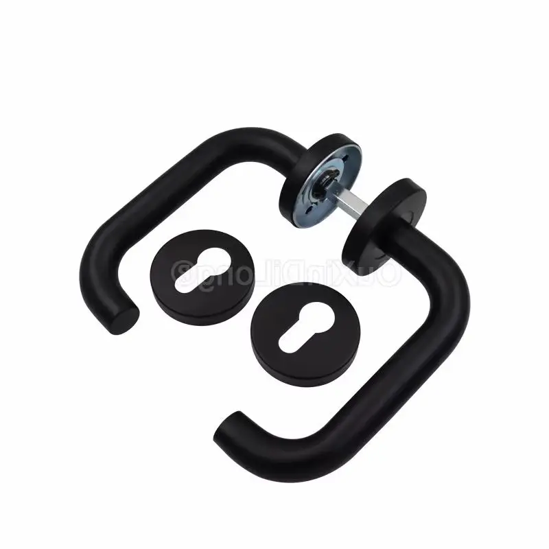 

1 комплект дверных ручек из нержавеющей стали, дверные ручки для входной прохода, ручки для больничного офиса, прохода, огнестойкие дверные ручки