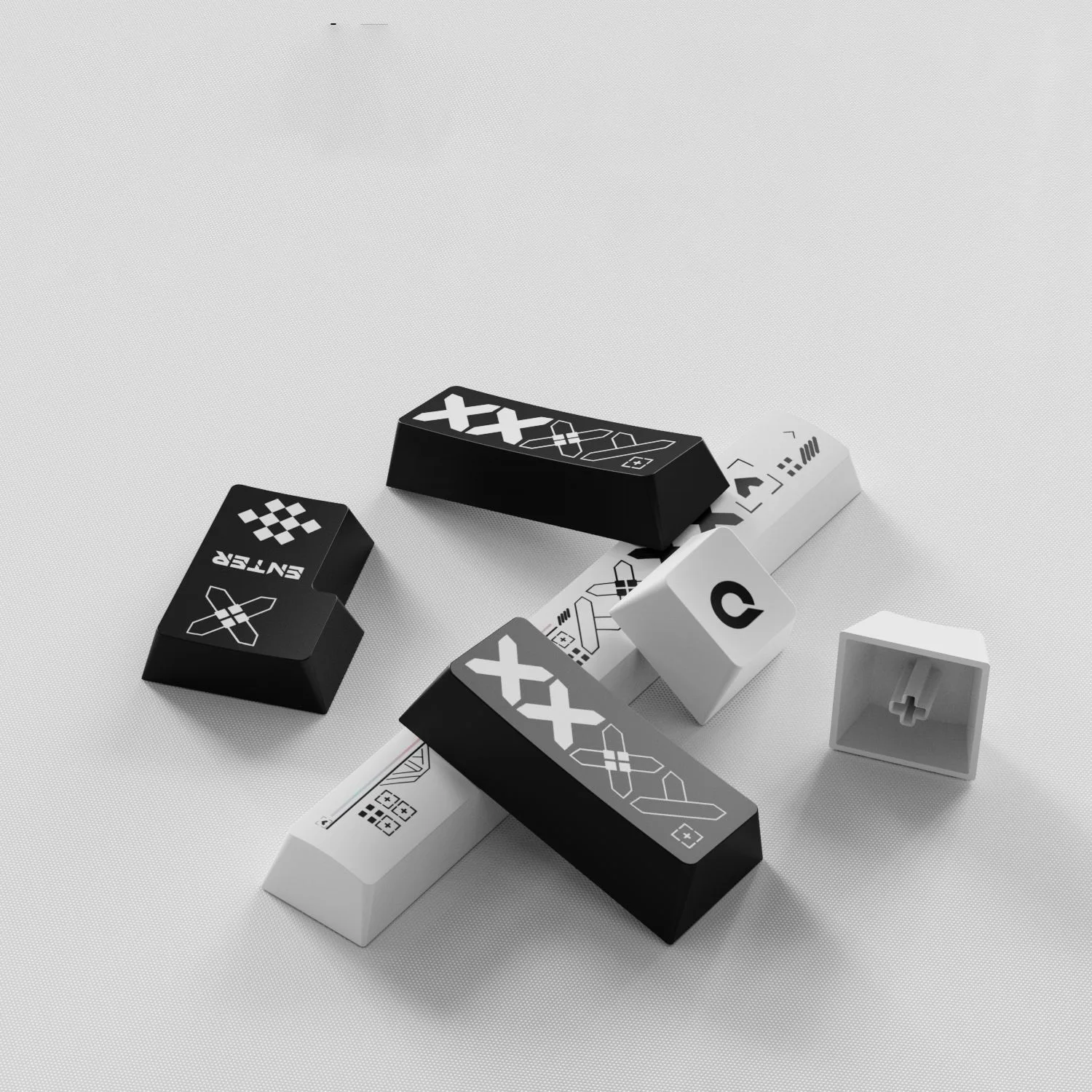 130 Klawiszy Printstream PBT Keycaps Profil Cherry 5-stronne Barwione Sublimacyjnie Keycapy do Przełączników Gateron MX Klawiatura Mechaniczna do Gier — zdjęcie produktu 5