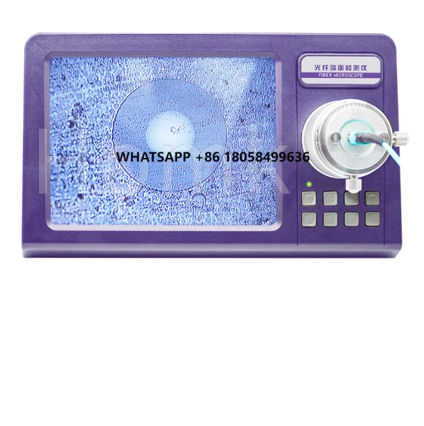 

High Definition LED Montor Equipped Fiber Optic Microscope for MPO MTP SC LC FC Connectors Testing