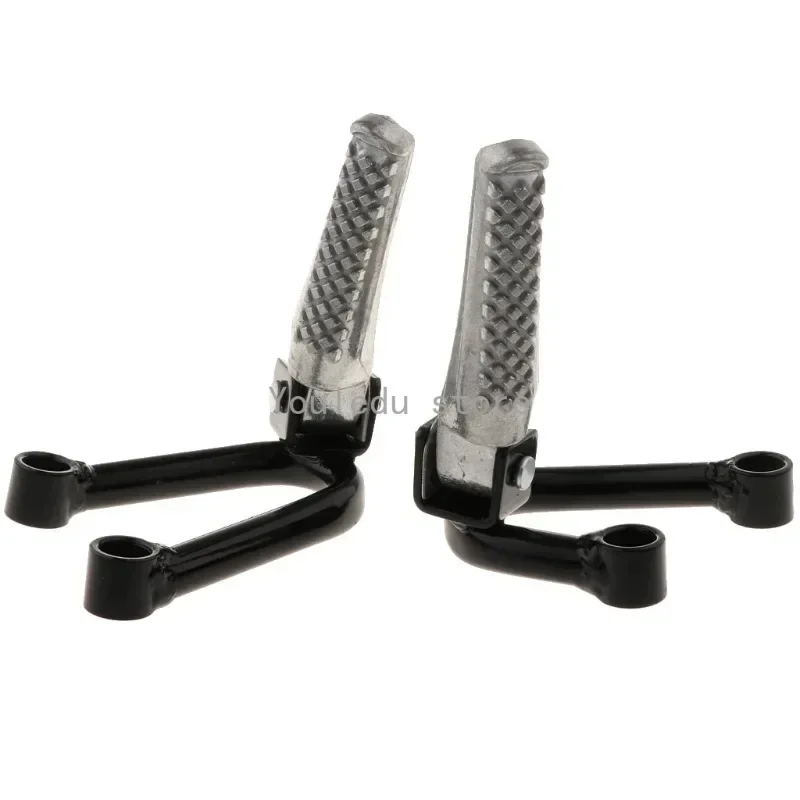 2pcs Universal Motorcycle Rear Foot Pegs Pedals Bracket for Honda CRF230