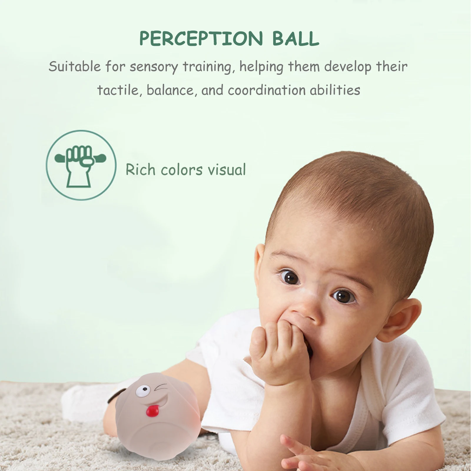 

9pcs Soft Sensory Balls Set Multi-Texture Tactile Baby 0-6 Months 6-12 Montessori Play Toddler 1-3 Years Reusable Small