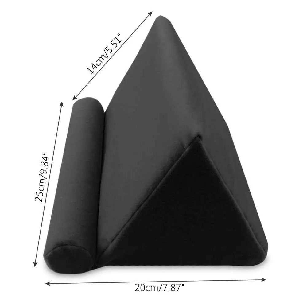 Stojak na poduszkę do tabletu Piankowy stojak na książki Poduszka na łóżko do czytania do iPada (czarna)