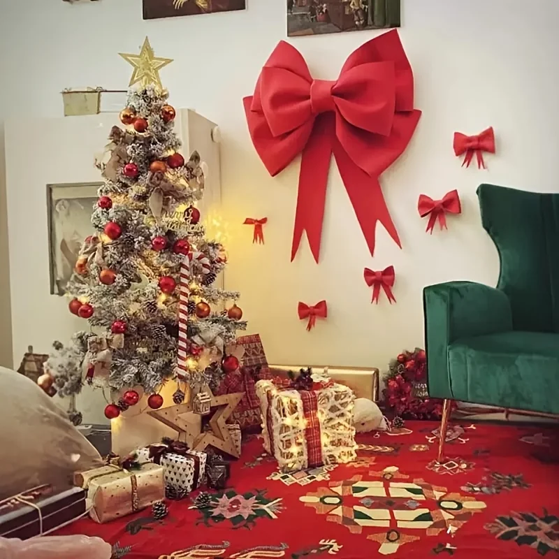 1 قطعة 50 سنتيمتر/75 سنتيمتر كبيرة DIY القوس المواد لشجرة عيد الميلاد ، حفل زفاف ، والديكورات الاحتفالية في الهواء الطلق-ديكور الباب الأمامي للمنزل