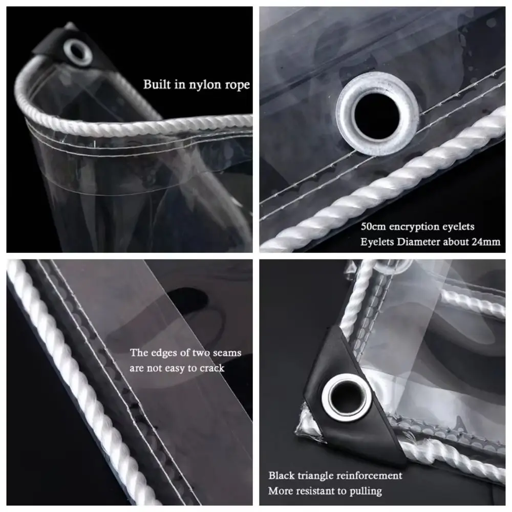 

Прочная ткань, прозрачный водонепроницаемый брезент, пыленепроницаемый водонепроницаемый садовый дождевик, ветрозащитная складная непромокаемая ткань