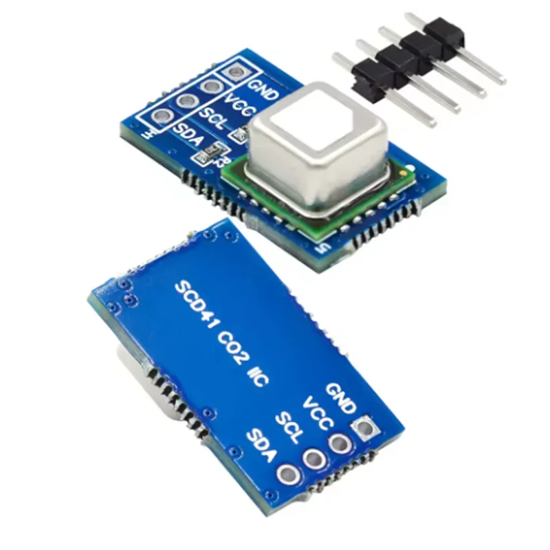 SCD40 SCD41 Gas Sensor Module, I2C Communication, 3‑in‑1 CO2 Carbon Dioxide Temperature Humidity Detector