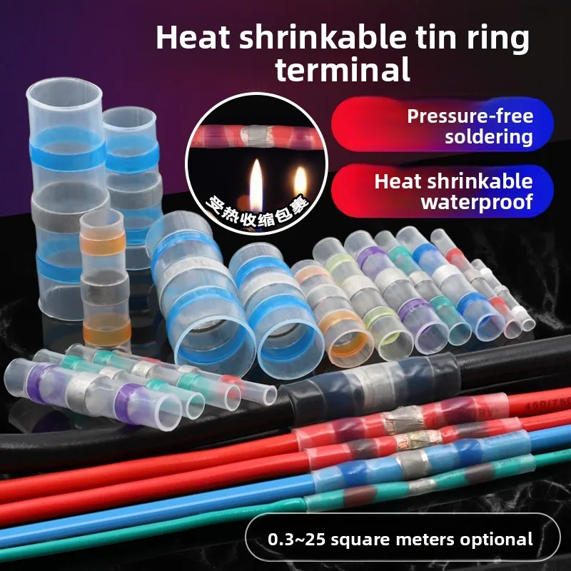 Solder Seal Heat Shrink Tubing Wire Connector Waterproof Splice Terminals Insulation Sleeve for Electrical Cable Home Repair