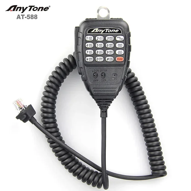 Anytone AT-588 UHF Mobile Radio High power 60W 136-174Mhz 400-490Mhz 2 way radio BF