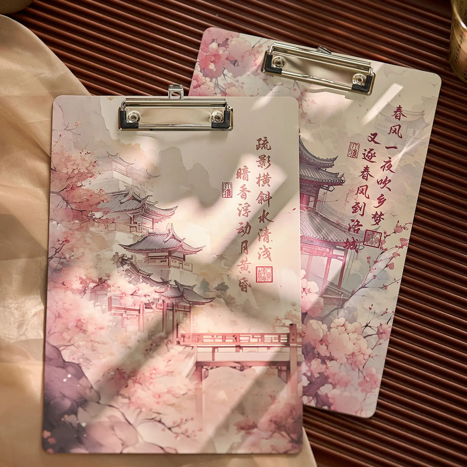 

Vintage Aesthetic Landscape Writing Clipboard Wooden Document File Clip Board Office Use Document Holder Menu folder
