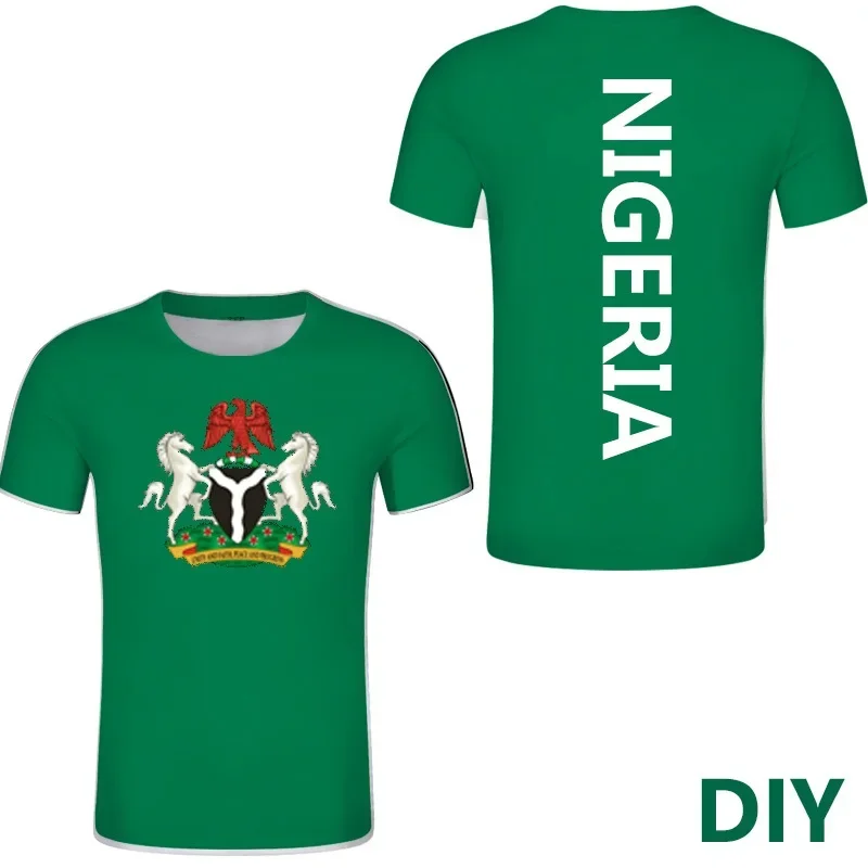 Nigeria Flag 3D Print Oversized T Shirt for Adult/kids Summer O-neck Short Sleeve Funny Tshirt Graphic Tees Football Jersey