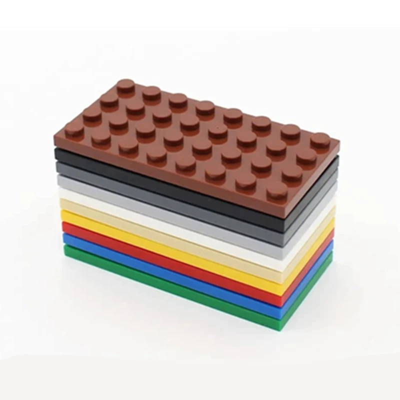 

24PCS PLATE 4x8 Dots Compatible with 3035 Self-Locking Bricks Building Blocks Toys Accessories