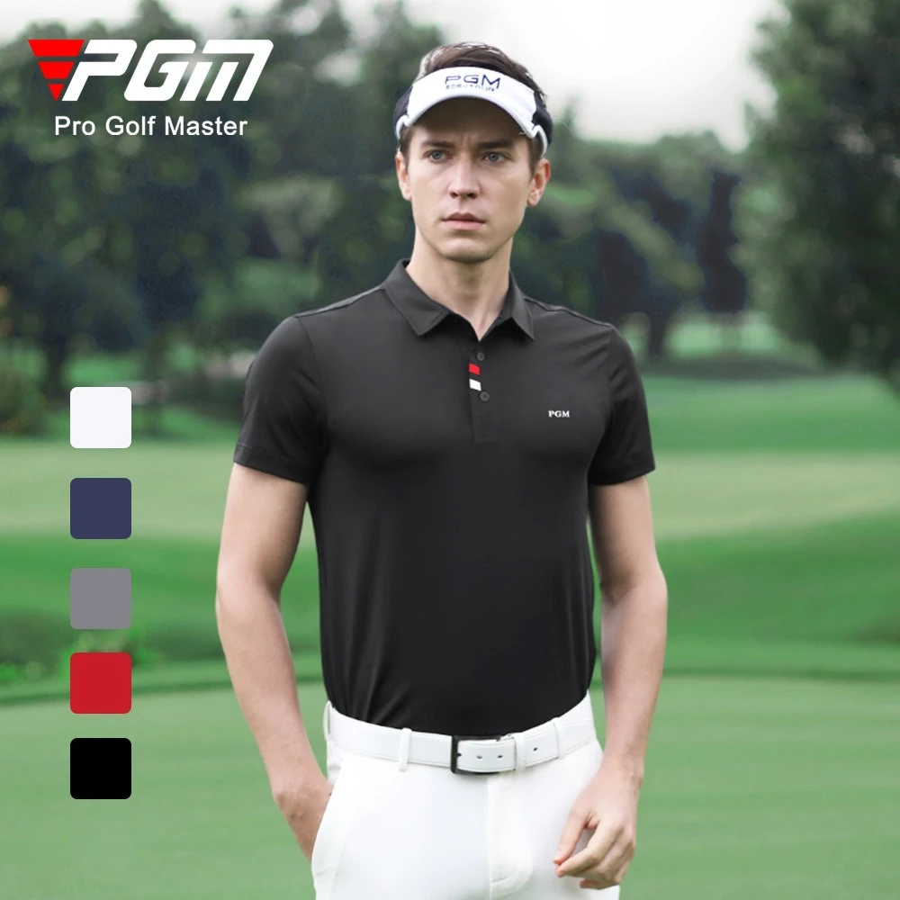 PGM Herren Golf Kurzarm-T-Shirt Sommer atmungsaktive, schnell trocknende Kleidung YF441