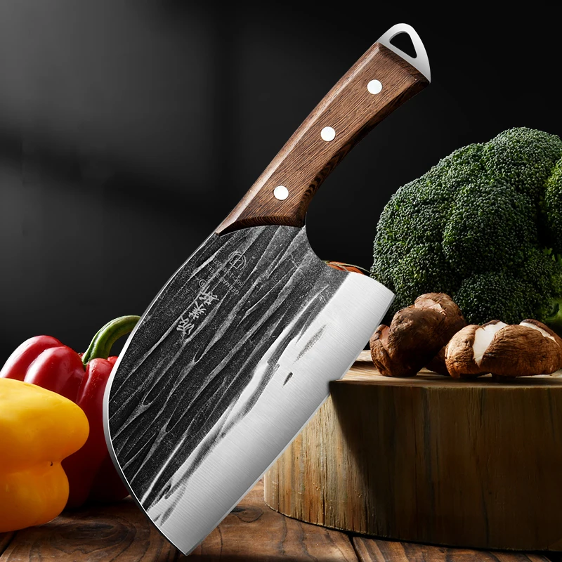 2024 New seiko kitchen knife, kitchen hand forging cutting knife dual-purpose knife. Kitchen knife knife for cutting small bones