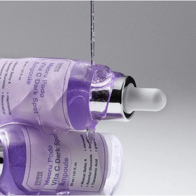 Sérum Iluminador de Vitamina C com Extrato de Uva SUNGBOON, Cuidados com a Pele Coreana, Melhora a Pele Cansada, Reduz Marcas de Acne, Sérum de Beleza