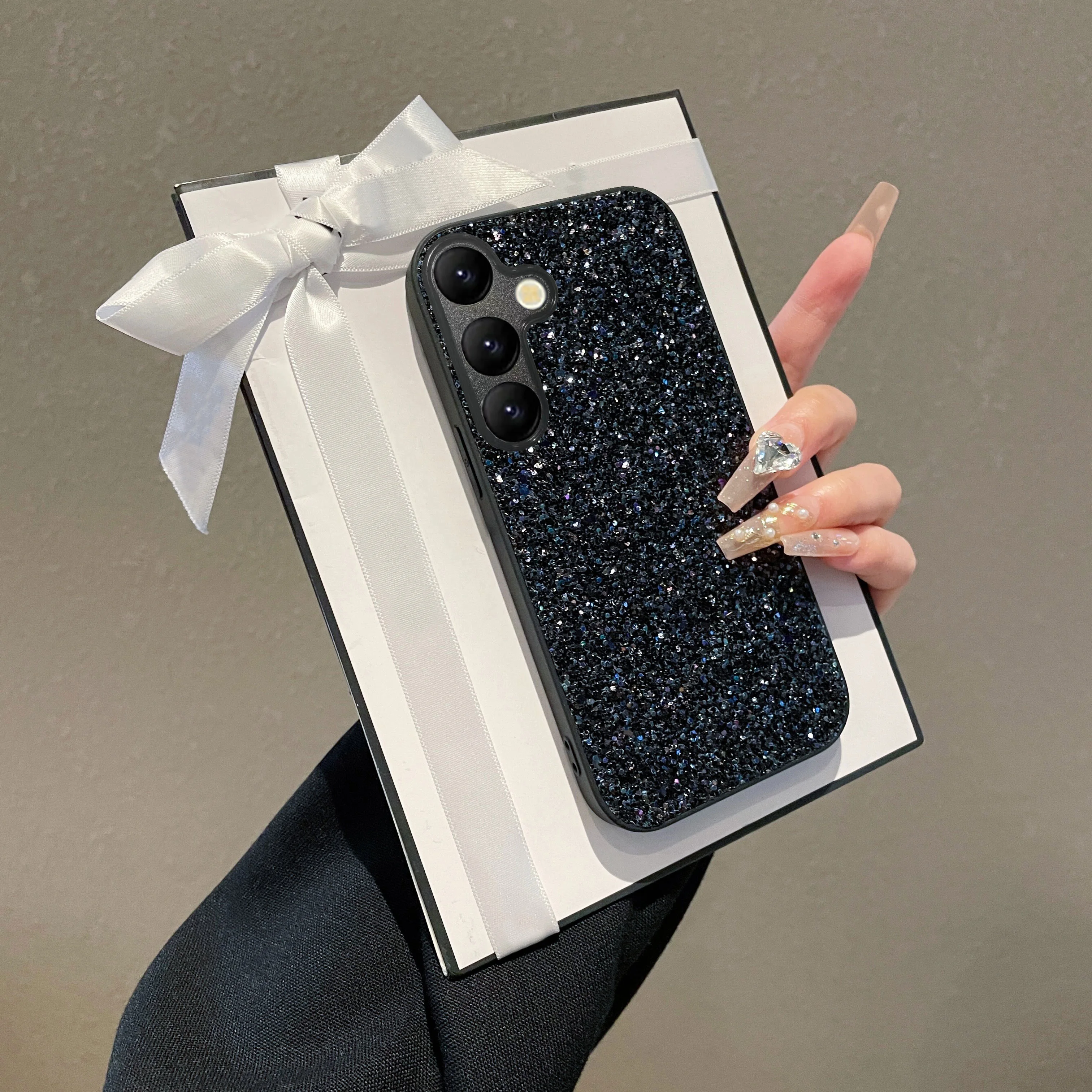 

Luxury shiny diamond rhinestone Glitter Phone Case for Samsung Galaxy S22 S23 S24 S25 Ultra FE Plus S26 Edge Fashion Back Cover