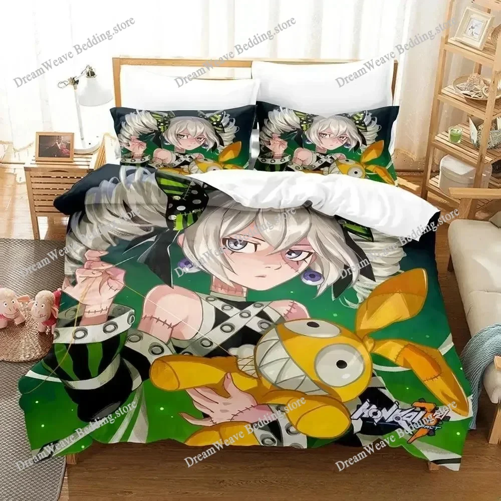 

New 3d Print Anime Honkai Impact 3rd Bedding Set Cartoon Anime Set Adult Kid Bedroom Duvet Cover Sets Home Textiles Luxury Gift