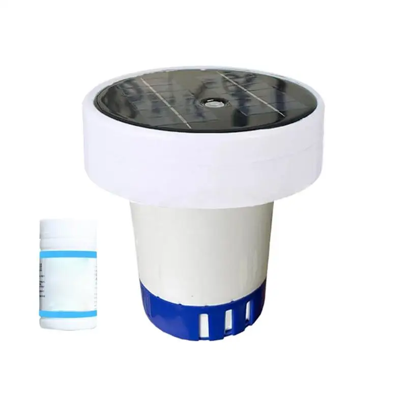 

Pool Tablet Floater Solar Swimming Pool Chlorination Adjustable Release Chlorinator Pond Tablet Holder Dispensing Device For Hot