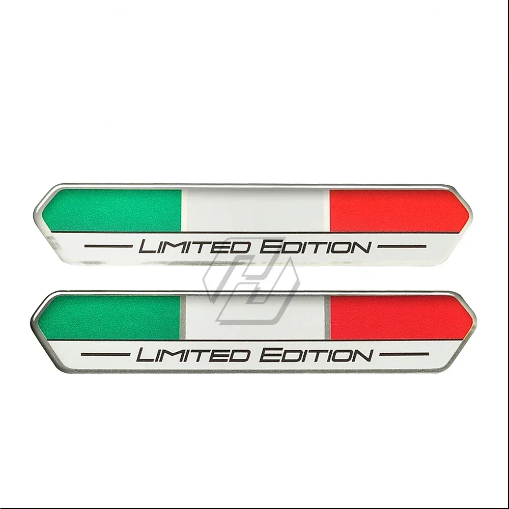 For Piaggio Vespa Aprilia Ducati Italy Flag Sticker Limited Edition Sticker 3D High Gloss Domed Gel Finish for Car Decals