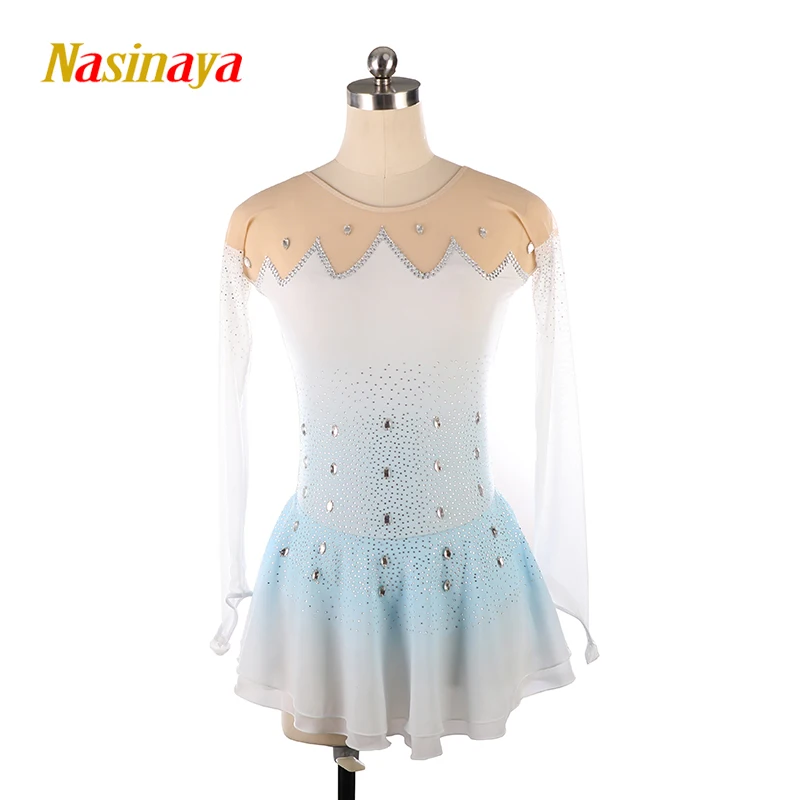 Nasinaya Figure Skating Dress Customized Competition Ice Skating Skirt for Girl Women Kids Gymnastics Performance Aisha Princess