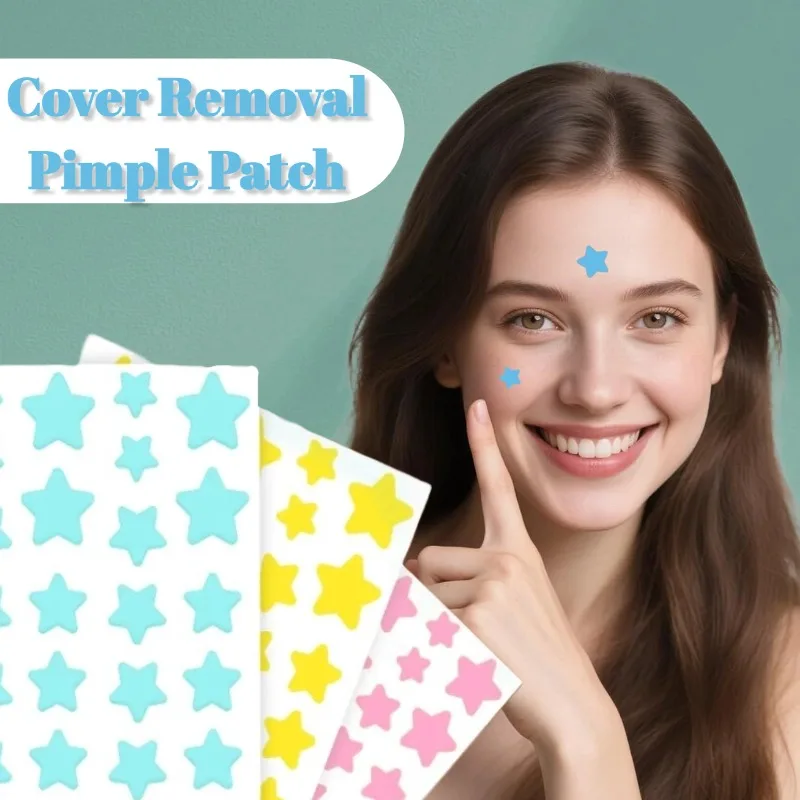 200개 컬러풀 여드름 패치 스티커 방수 여드름 제거 패치 항여드름 하이드로콜로이드 패치 스팟 마크 수리 스티커