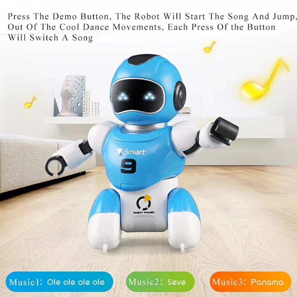 1set 2pcs Robot RC Soccer Robot Electric Dancing Football Simulation Robots Programable Educational Play Game