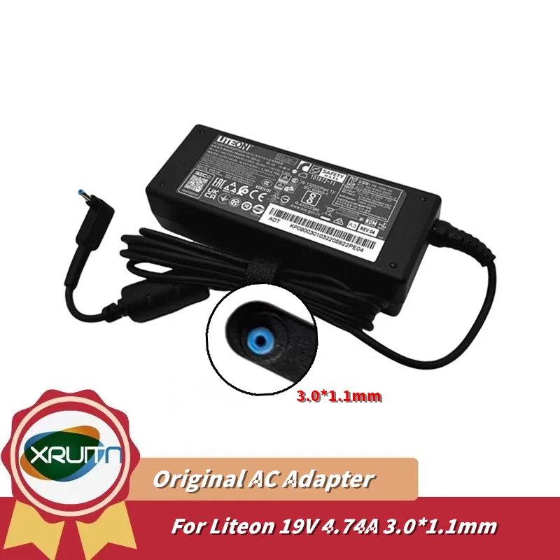 Genuine OEM LITEON 19V 4.74A PA-1900-32 90W Laptop Charger Adaptor For Acer ConceptD 5 CN515-51-72FX 3.0*1.1mm AC Adapter