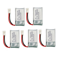 5Pcs 3.7V 550mAh Remote Control UAV Battery Accessories for Hubsan X4 H107 H107L H107D MJXRC F47 DFD F180 RC Drone Drone Battery