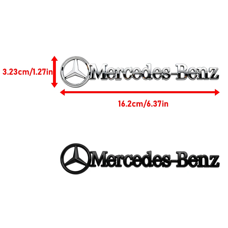 ABS Car Logo Emblem Rear Trunk Badge Stickers Decals Accessories For Mercedes Benz C260 W204 W205 W211 W212 W190 W213 W168 W177