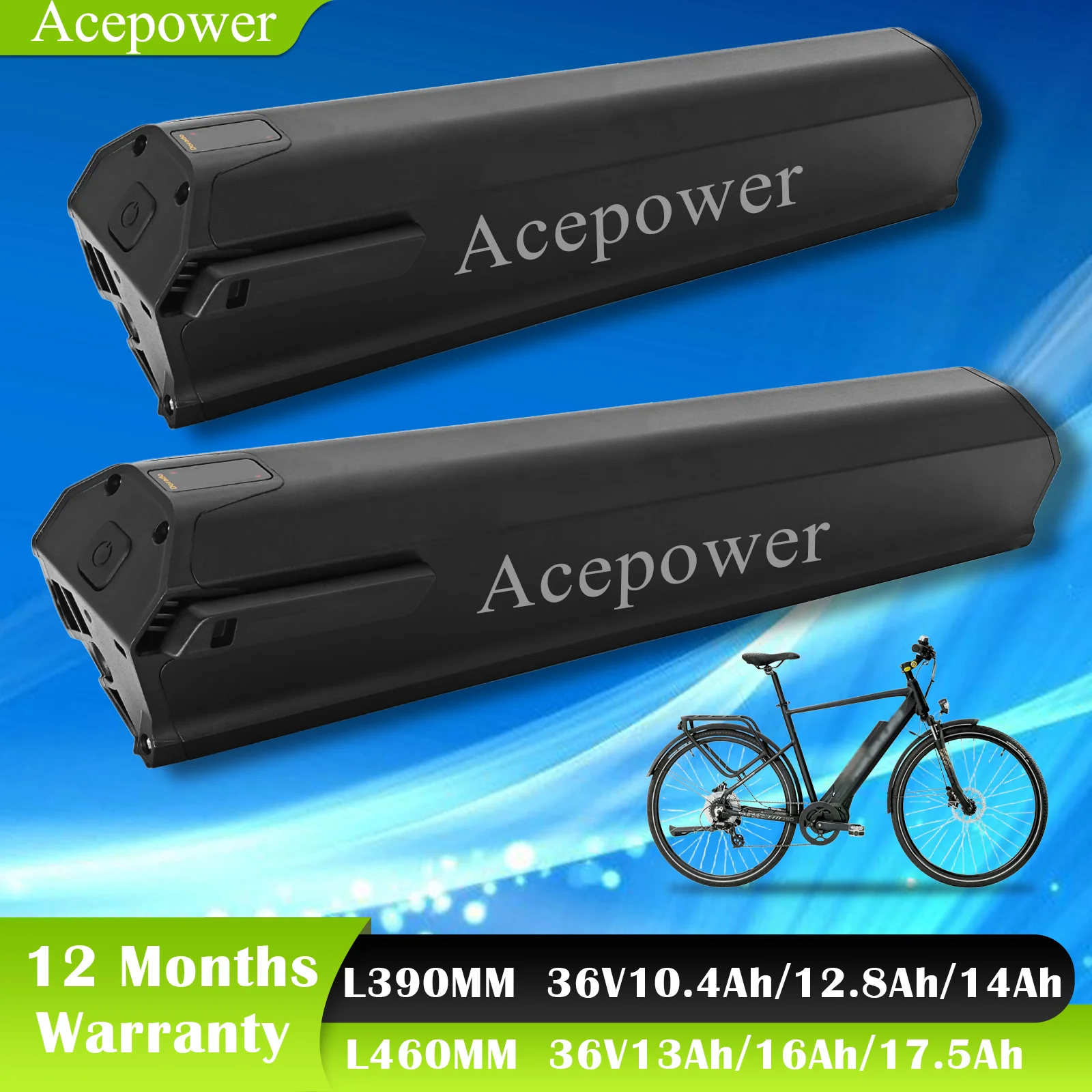 Batterie pour vélo semi-électrique Nakamura E-Summit 700 E-Fit 100 Surpass, 36V 10.4Ah 12.8Ah 17.5Ah, pour vélo électrique IO Hawk E2