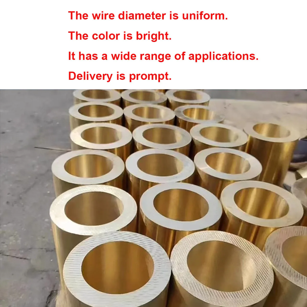 H59 Bronze Hollow Pipe Tin Brass Tube Tin Bronze Sleeve Wear-resistant OD 13/14/15/16/17/18/19/20/22/23-32mm Length 500mm