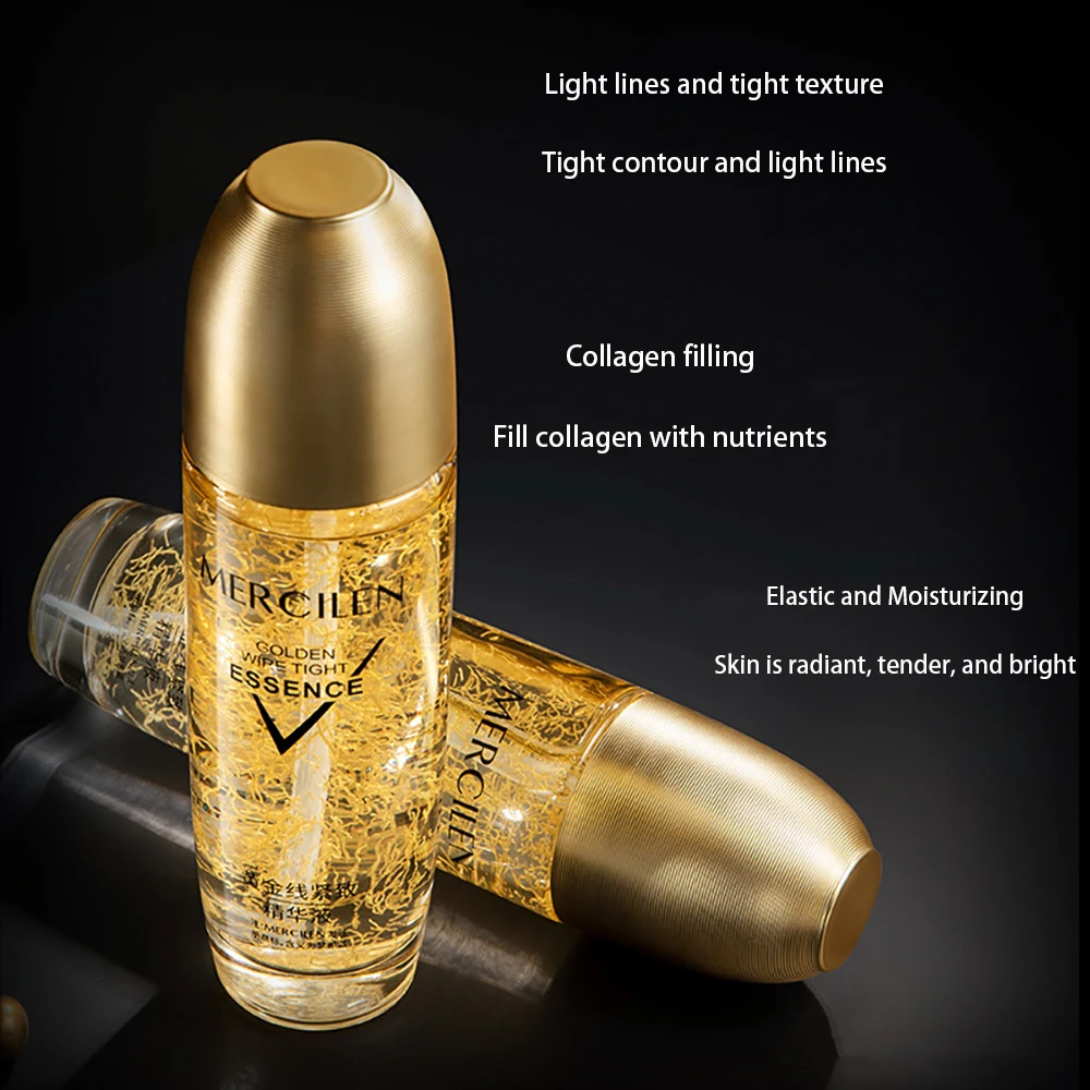 

Golden Thread Collagen Filling Essence Tight Facial Contour Enhance Elastic Moisturizing Face Serum Korean Skincare Products