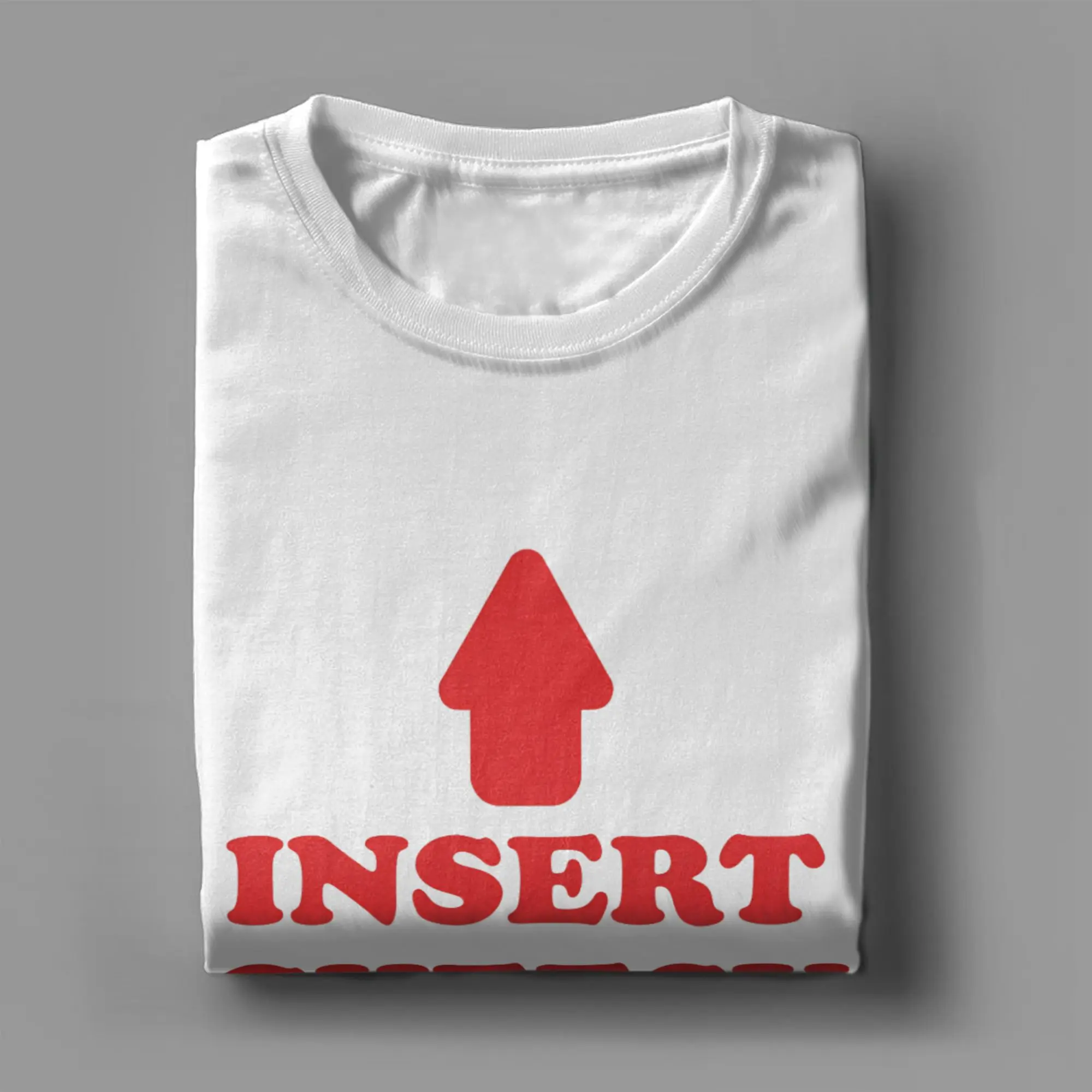 Insert Cheesy Bread T-Shirt Beach  Cotton T-Shirts For Men Leisure Casual Tee Shirt Short Sleeve Y2K Basic Tops