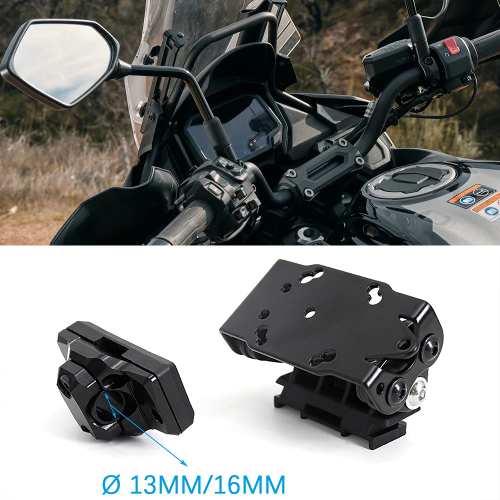 13/16mm Motorcycle Accessories Navigation Bracket GPS Phone USB For Kawasaki Versys 650 2022 2023 Versys650 VERSYS650