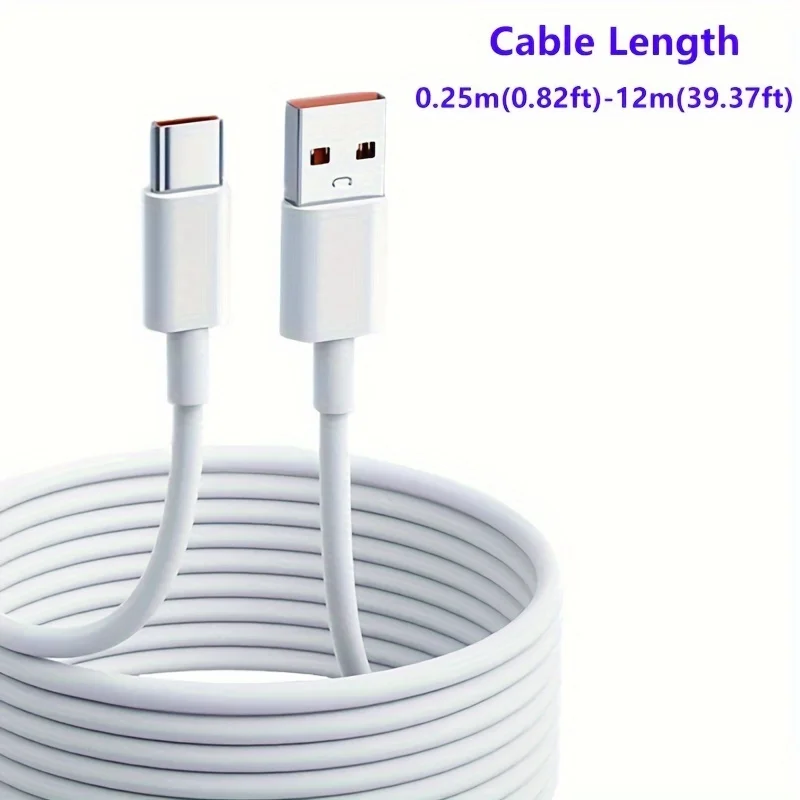 Cable de carga rápida USB-C Extra largo para Galaxy S24 S23 S22 13 Redmi Honor OPPO VIVO Oneplus cargador de teléfonos Android USB a Ty