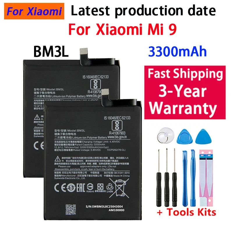 100% Original BM4N BM4M BM4X BM4Y BM55 BP42 BM59 BM58 Battery For Xiaomi Mi 8 9 10 11 11i 11T Ultra SE Lite A3 Mix4 5G Batteries