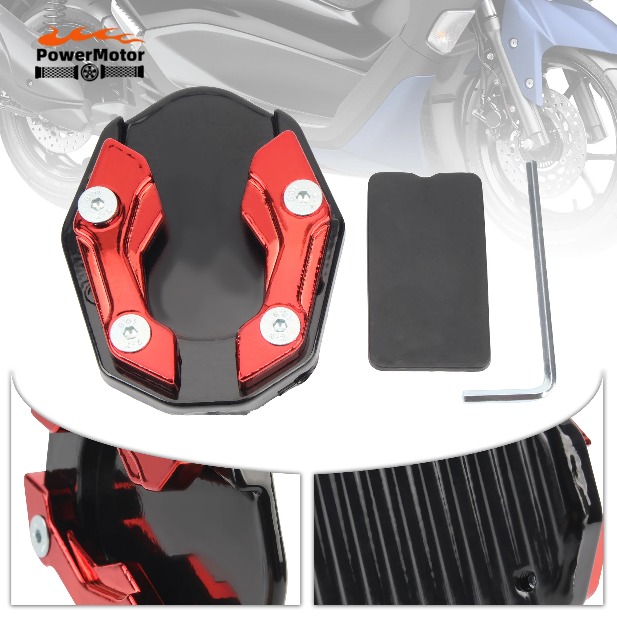 

Motorcycle Side Bracket For Footrest Extension For Yamaha XAMX300 XMAX 300 X-MAX 350 2015-2024 DirtBike Modification Accessories