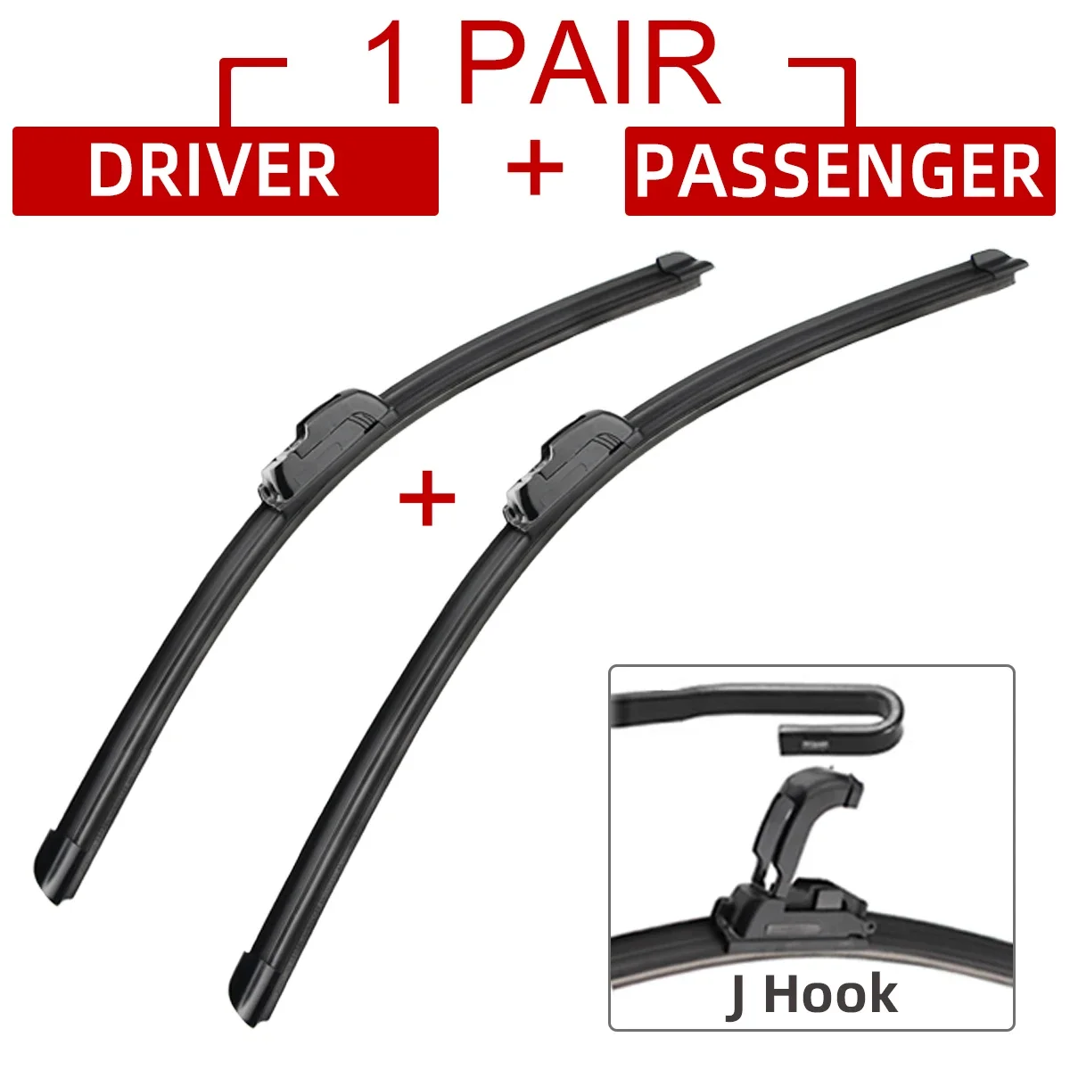 For Honda Civic Sedan 2009-2016 Car Accessories Front Windscreen Wiper Blade Brushes Wipers U Type J Hooks 2016 2015 2014 2013