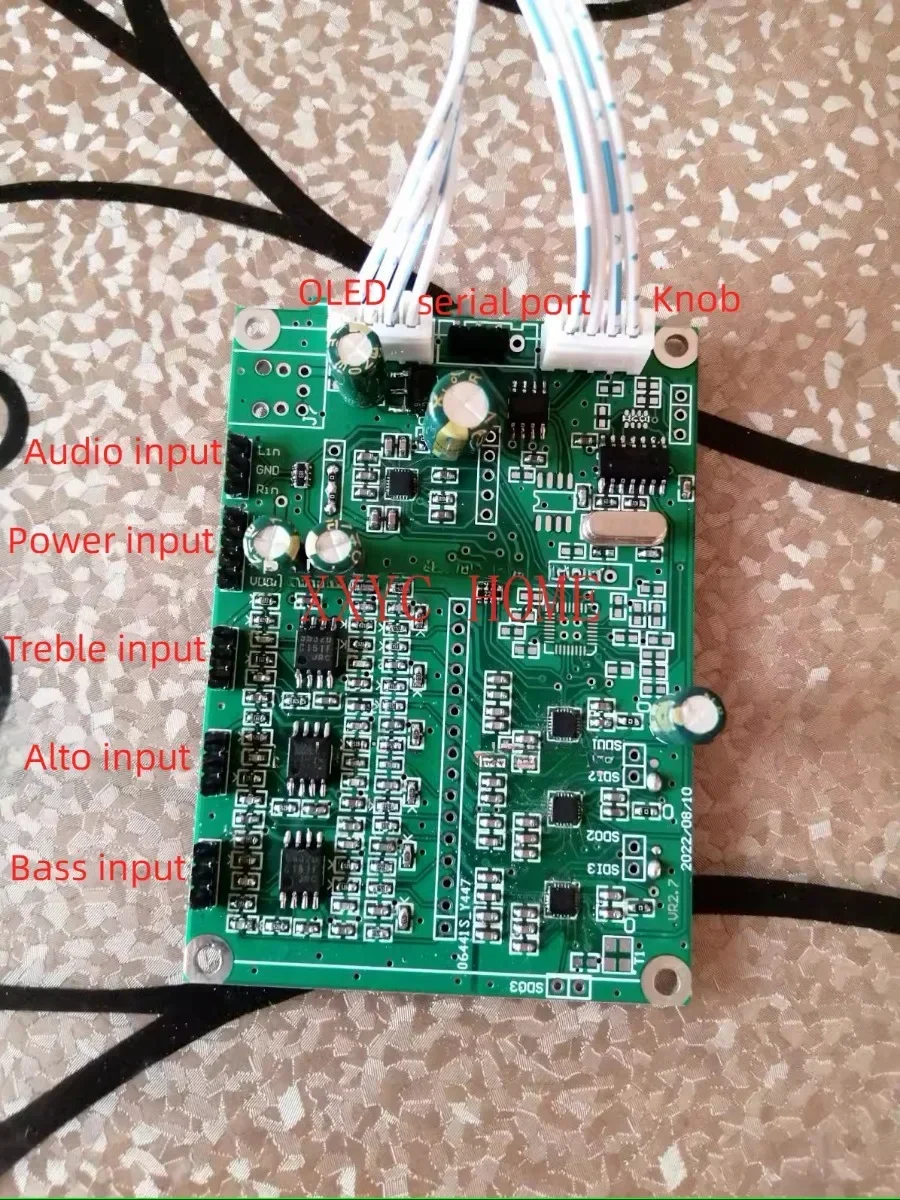 Electronic Crossover Board Active Three-way Crossover Board DSP Parametric Equalization Board 6-channel PEQ