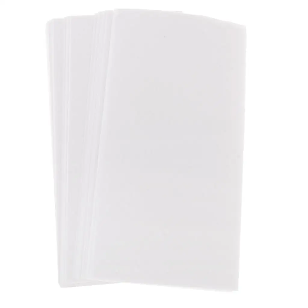 500pcs Home Home DIY Hair Rectangle End Wrap Permanent Paper