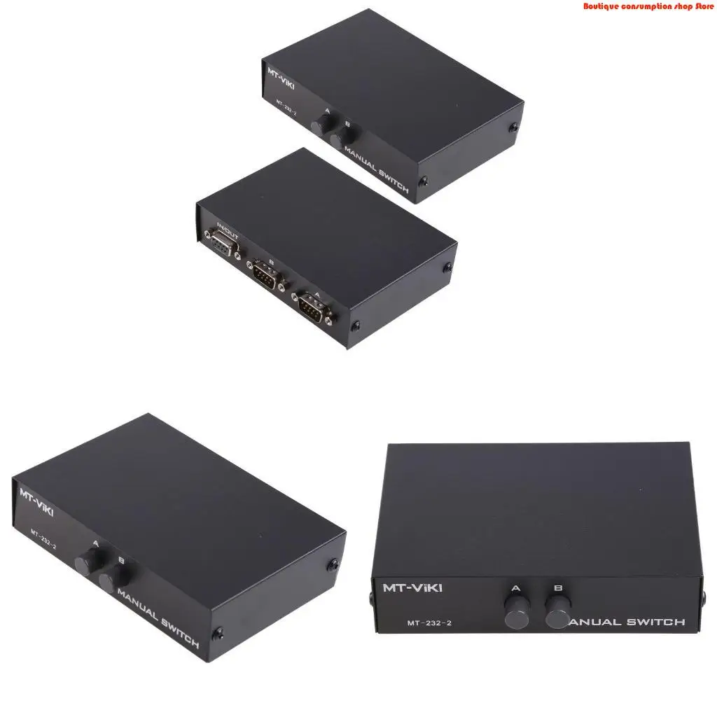 L9NA 9 Pin Male Female Connector Serial 2 in 1 Out RS232 Data Sharing Switch