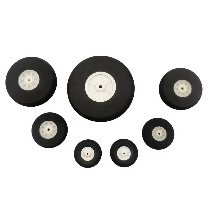 2Pcs Sponge Tail Wheel for Fixed Wing RC Aircraft, Drone Landing Gear Model Accessories