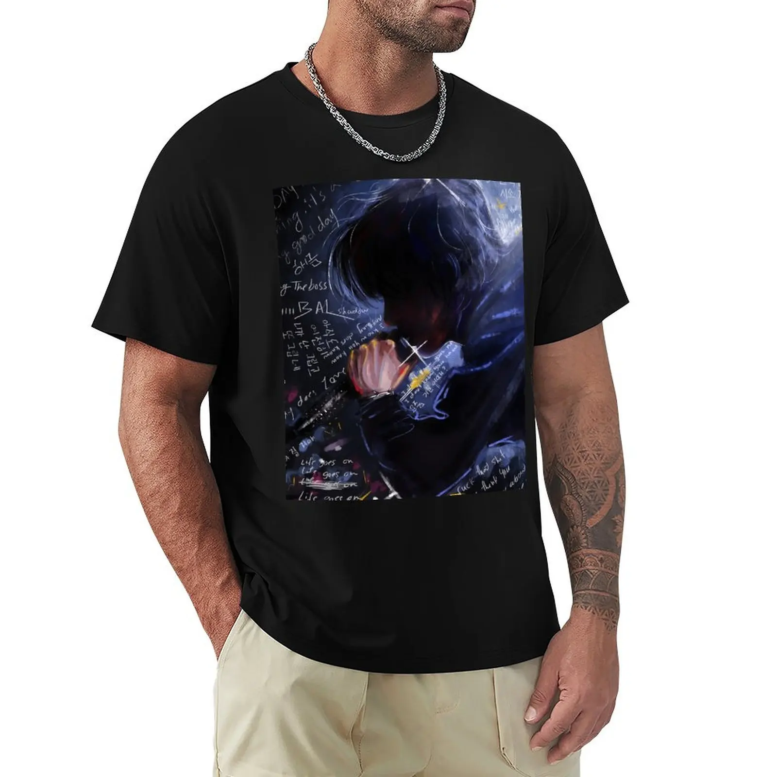 

AgustD_ D-dat tour T-Shirt anime shirt boys animal print blacks men t shirts high quality