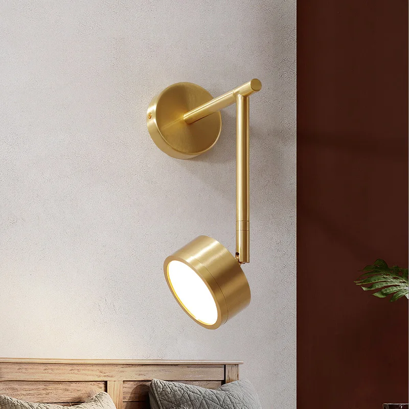 

New Style Motorcycle Lamp gold led Sconce Wall Lights Bedroom Bedside lamps modern Art Light Personality Mirror Light study lamp