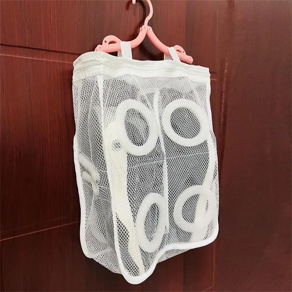 Protective Mesh Laundry Bag Portable Clothes Organizer Net Bag Shoes Airing Tool Zipper Laundry Bag Anti-deformation Travel