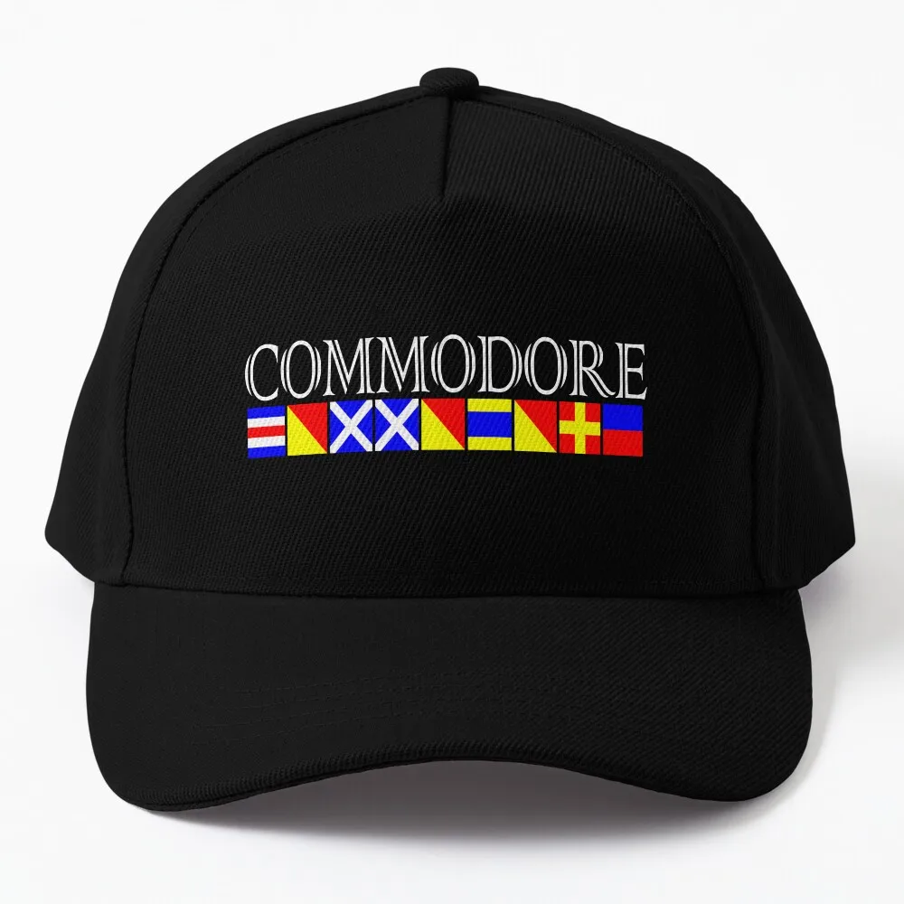 

A Commodore Design Title in Nautical Signal Flags Baseball Cap Male Ball Cap Beach Outing Hats Woman Men'S
