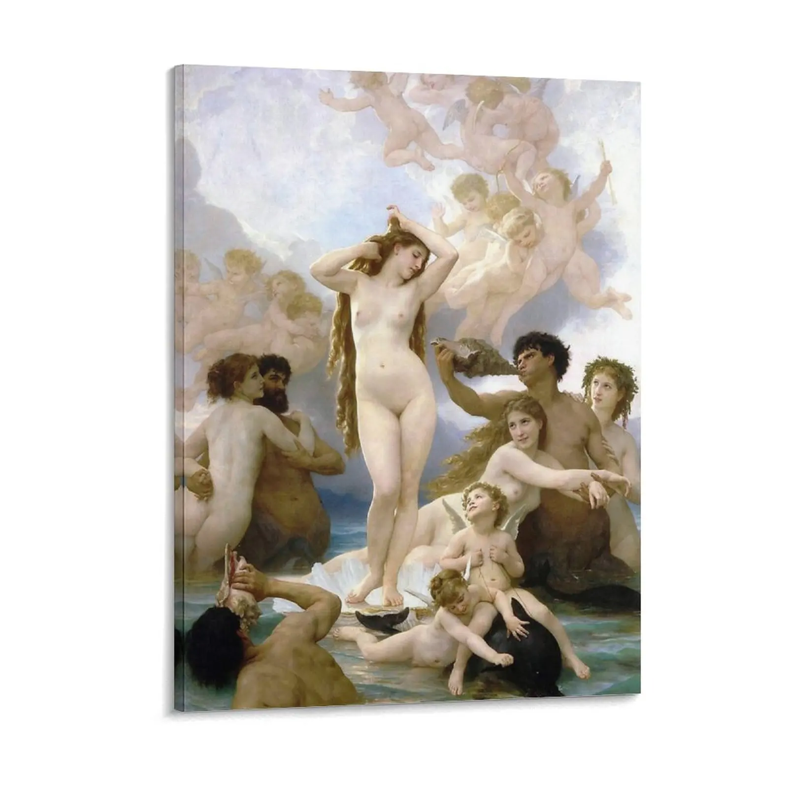The Birth of Venus William Adolphe Bouguereau Mars disarmed by Venus Canvas Painting Club Create Mural Framed Wall Paintings
