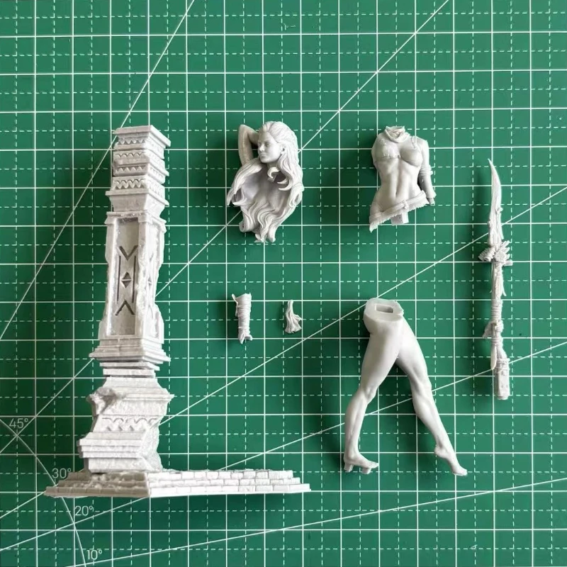 Kit de modelo de figura de resina fundida a escala 1/24, guerrera cazadora NSFW, Hobby, juguetes en miniatura sin montar, sin pintar, Diorama DIY