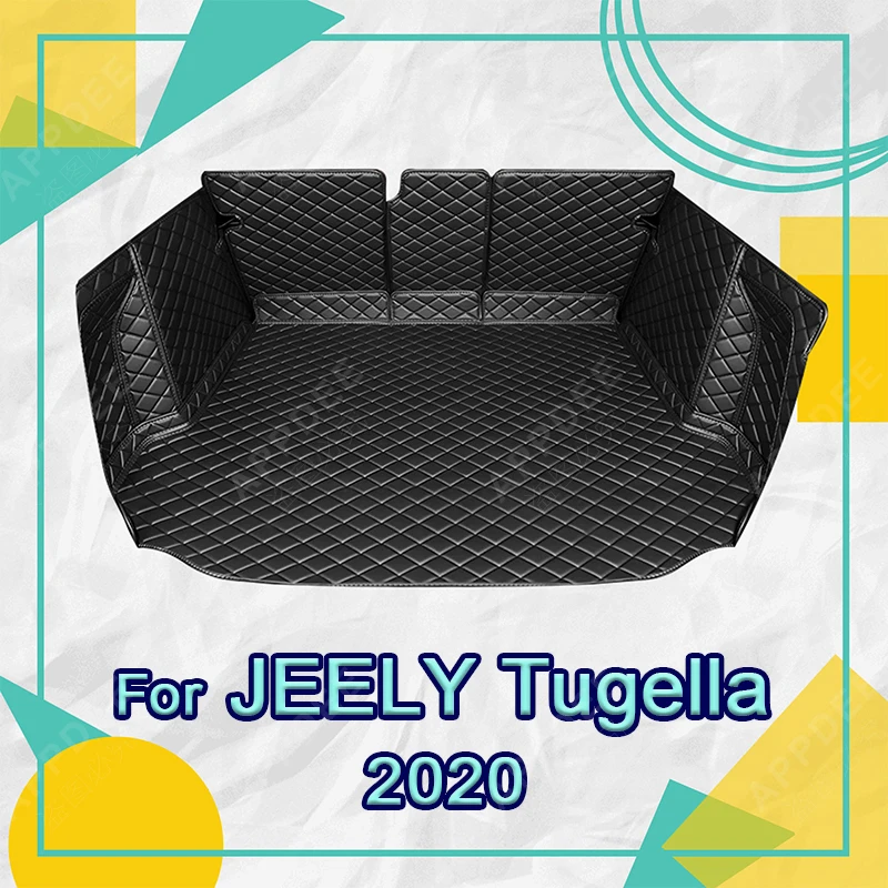 Auto Full Coverage Trunk Mat For GEELY Tugella 2020 Car Boot Cover Pad Cargo Liner Interior Protector Accessories