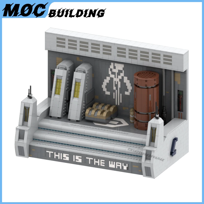 MOC Classic Movie Series Model Building Blocks Figures Display Stand Collection Showcase DIY Assemble Bricks ​Toys Xmas Gifts